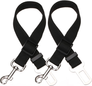 2pcs Pet Dog Cat Car Seat Belt Safety Leash Vehicle Seatbelt Harness (Specification (L * W): 2pcs, Colour: Red)